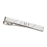 Personalized Sterling Silver Tie Bar