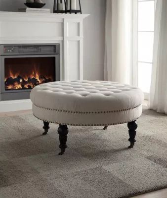 Isabelle Round Ottoman