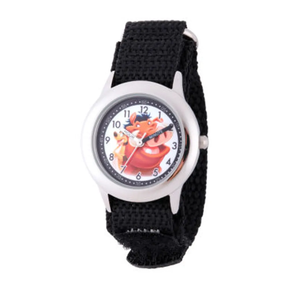 Disney Lion King Boys Black Strap Watch-W002135