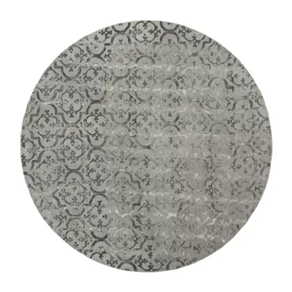 Safavieh Dip Dye Collection Aniyah Damask Round Area Rug