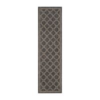 Safavieh Courtyard Collection Ian Geometric Indoor/Outdoor Runner Rug