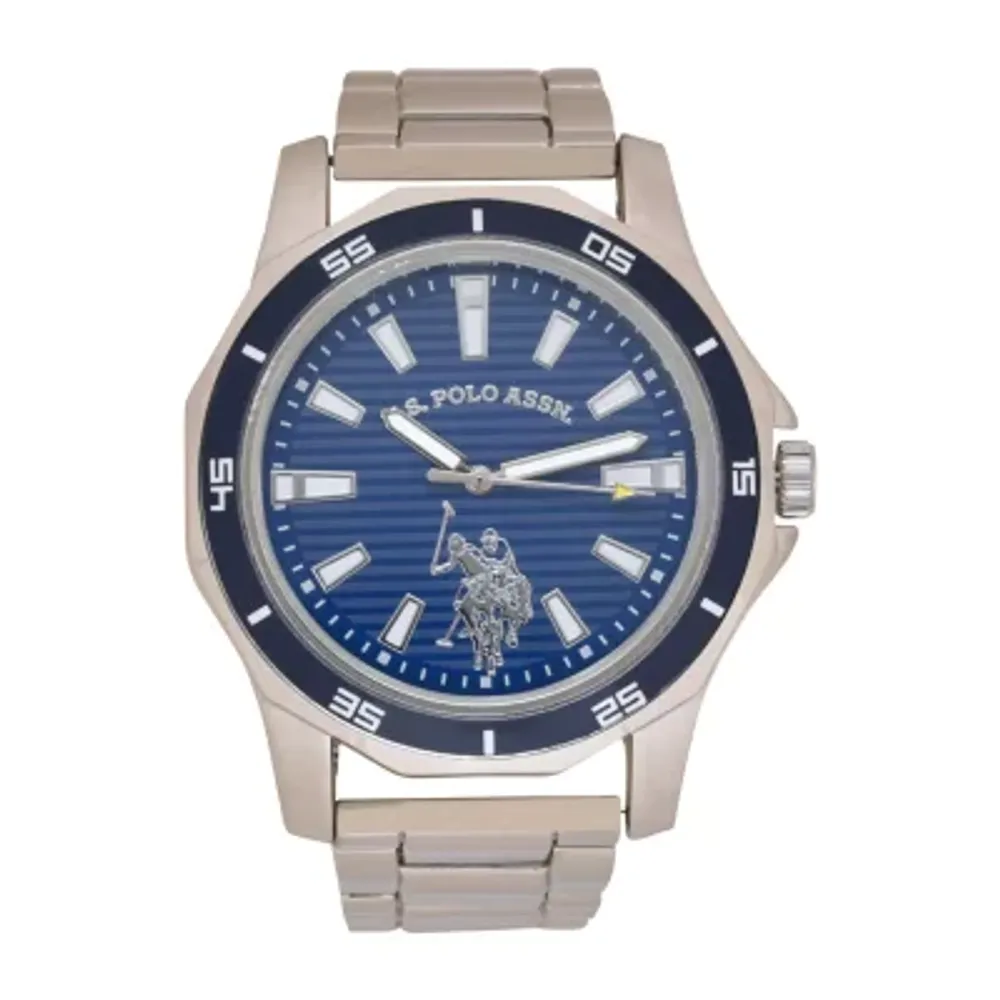 U.S. Polo Assn. Unisex Adult Silver Tone Bracelet Watch Usc80525jc