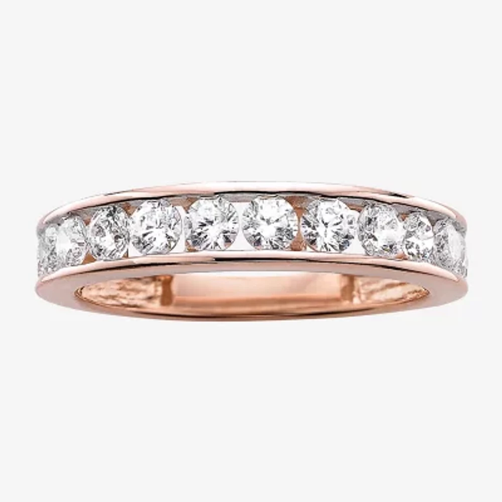 1 CT. T.W. Diamond 10K Rose Gold Wedding Band