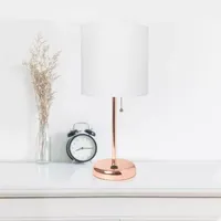 Stick Lamp with USB Charging Port Set of 2
