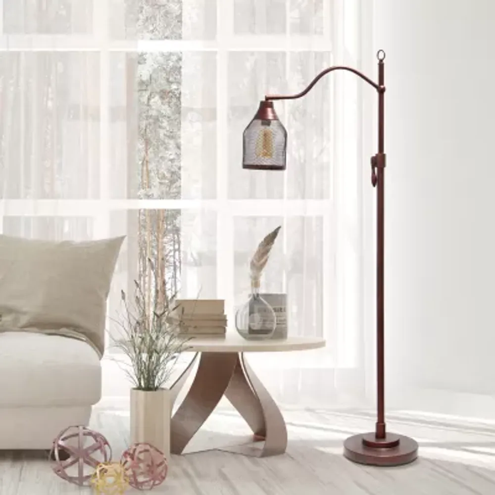 All the Rages Arched Metal Mesh Shade Floor Lamp
