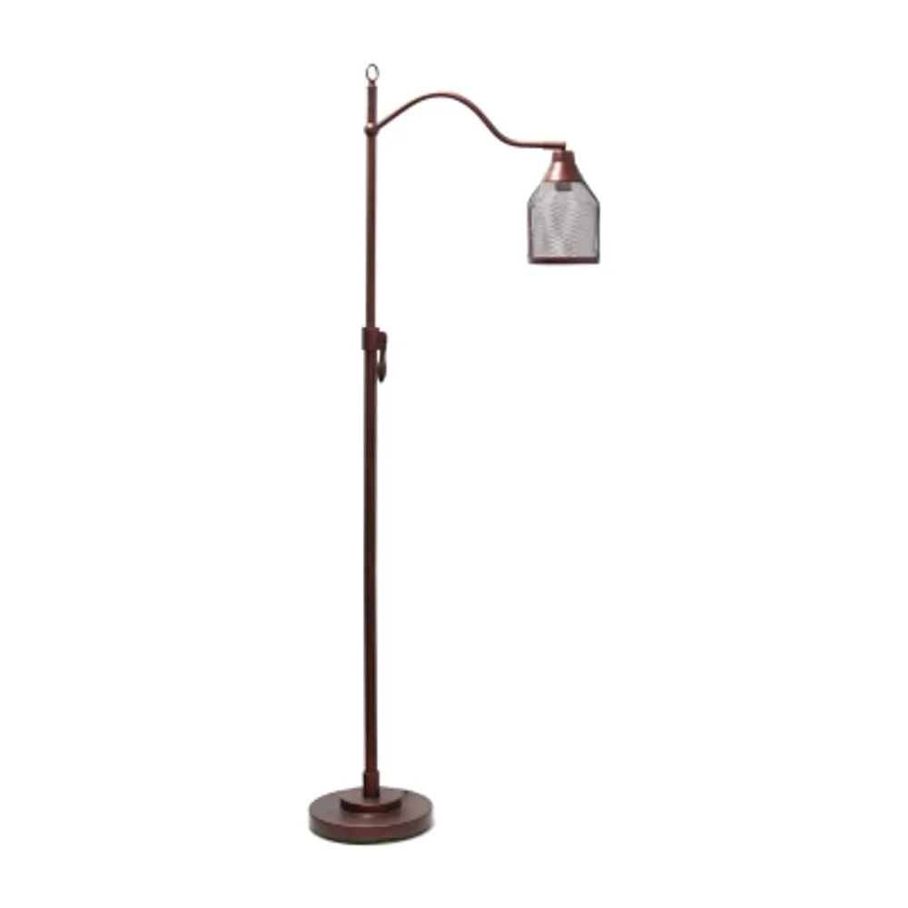 All the Rages Arched Metal Mesh Shade Floor Lamp