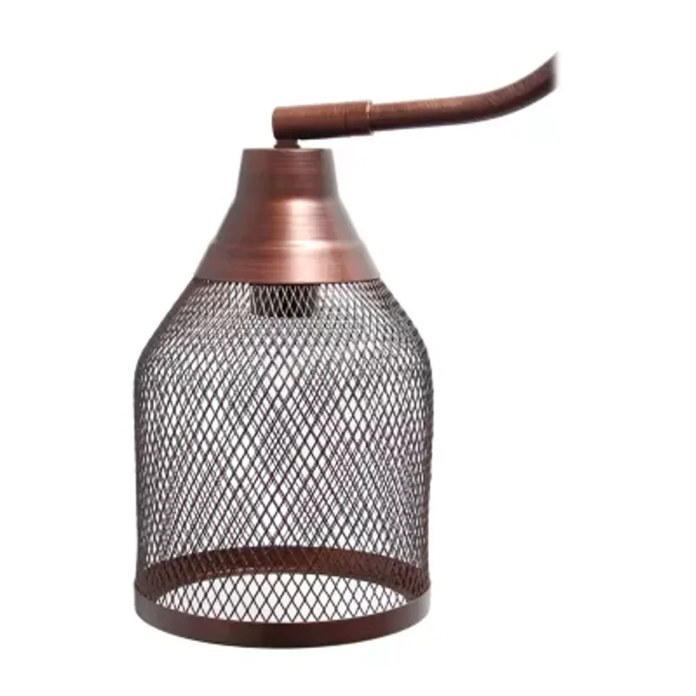 All the Rages Arched Metal Mesh Shade Floor Lamp