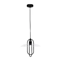 1 Light Elongated Metal Pendant