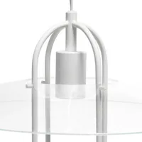 1 Light Elongated Metal Pendant
