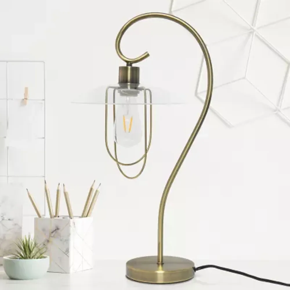 Modern Metal Scroll Table Lamp