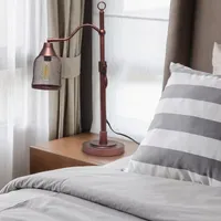 Arched Metal Mesh Shade Table Lamp