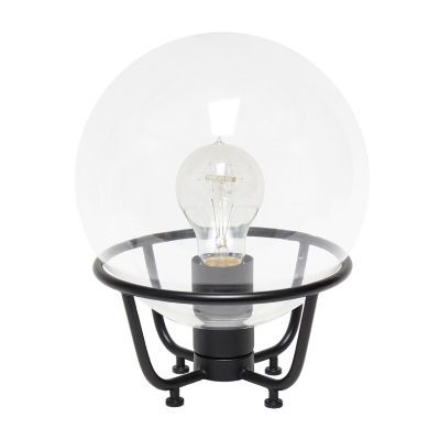 All the Rages Black Globe Glass Table Lamp