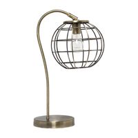 All the Rages Antique Brass Arched Cage Table Lamp