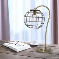 All the Rages Antique Brass Arched Cage Table Lamp