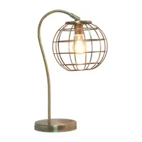 All the Rages Antique Brass Arched Cage Table Lamp
