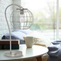 All the Rages Antique Brass Arched Cage Table Lamp