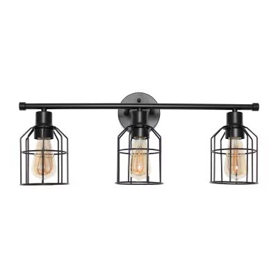 All the Rages Black Industrial Wired Vanity Lights