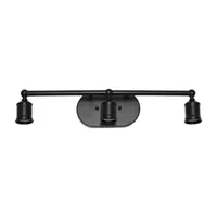 All the Rages Matte Black Industrial Metal Vanity Lights