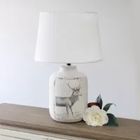 All the Rages Deer Print Table Lamp