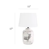 All the Rages Deer Print Table Lamp