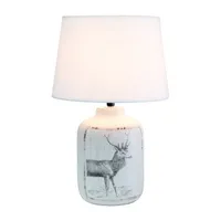 All the Rages Deer Print Table Lamp