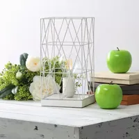 All the Rages Black Geometric Table Lamp