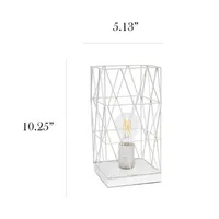 All the Rages Black Geometric Table Lamp
