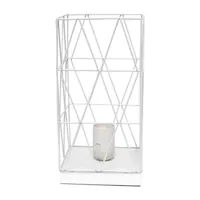 All the Rages Black Geometric Table Lamp