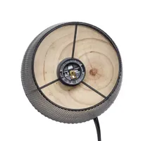 All the Rages Black Wire Mesh Uplight Table Lamp