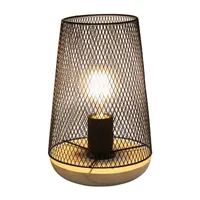 All the Rages Black Wire Mesh Uplight Table Lamp
