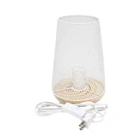 All the Rages Black Wire Mesh Uplight Table Lamp