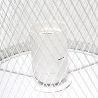 All the Rages Black Mesh Cylindrical Steel Table Lamp
