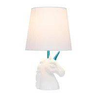 All the Rages Blue Sparkling Unicorn Table Lamp