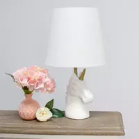 All the Rages Blue Sparkling Unicorn Table Lamp