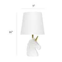 All the Rages Blue Sparkling Unicorn Table Lamp