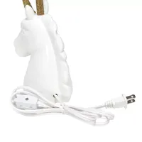 All the Rages Blue Sparkling Unicorn Table Lamp