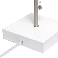 All the Rages Brushed Nickel And Brass Petite Stick Table Lamp
