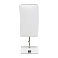 All the Rages Brushed Nickel And Brass Petite Stick Table Lamp