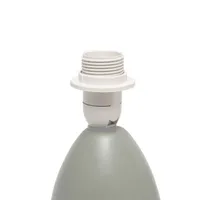 Simple Designs Mini Egg Oval Ceramic Table Lamp 2Pk Set