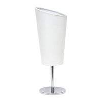 All the Rages Black Mini Chrome With Angled Shade Table Lamp