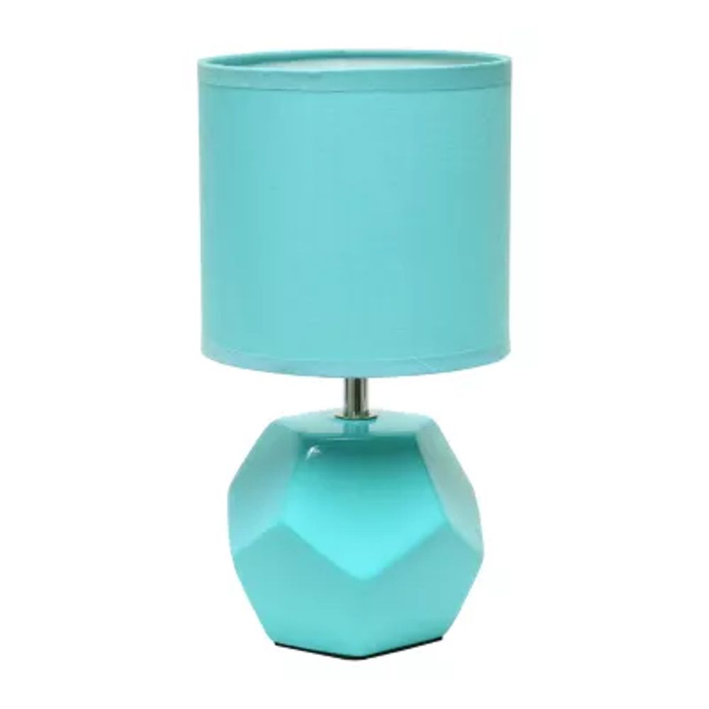 Simple Designs Round Prism Mini Table Lamp
