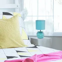 Simple Designs Round Prism Mini Table Lamp