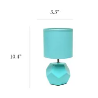Simple Designs Round Prism Mini Table Lamp