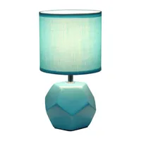 Simple Designs Round Prism Mini Table Lamp