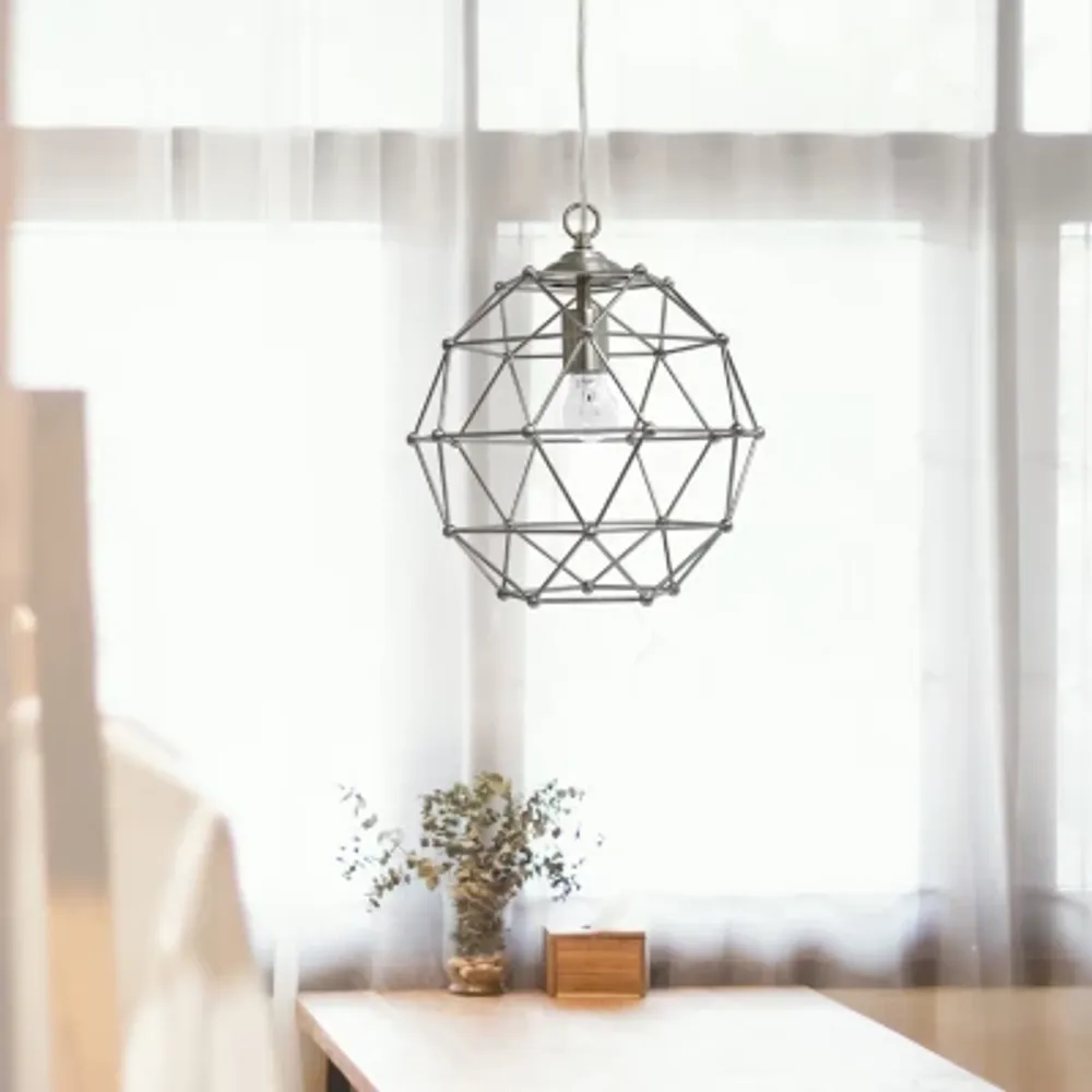 Metal Hexagon Shape Pendant Light