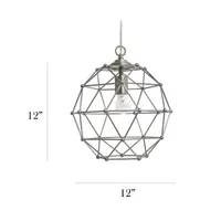 Metal Hexagon Shape Pendant Light