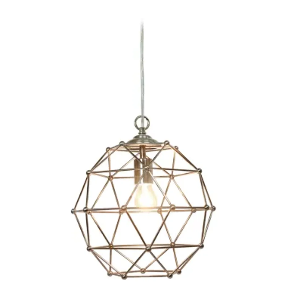 Metal Hexagon Shape Pendant Light