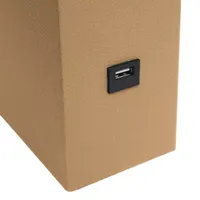 Modern Leather Table Lamp with USB