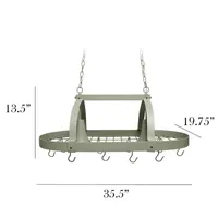 All the Rages Nickel Pot Rack Pendant Light