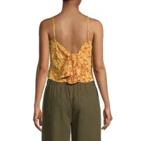 Arizona Womens Juniors Square Neck Sleeveless Tank Top
